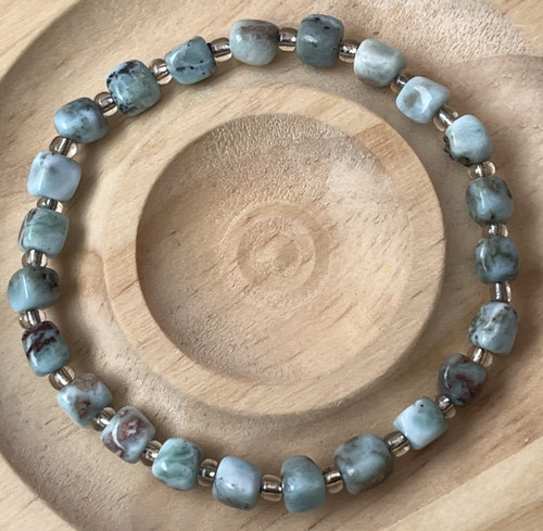 Zartes blaues larimar armband - blaues,