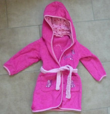 Bademantel Mädchen rosa Gr. 97/98 Morgenmantel Schlafrock Mattel Barbie Kinder