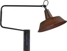 Loft Wandleuchte Braun Schwarz
