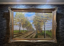 Schönes Ölgemälde Landschafansicht mit vergold. Rahmen