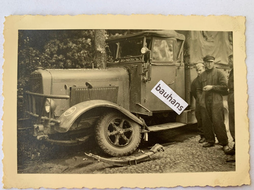 Foto wehrmacht lkw henschel - wehrmacht,