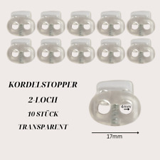 10 Kordelstopper 2-Loch