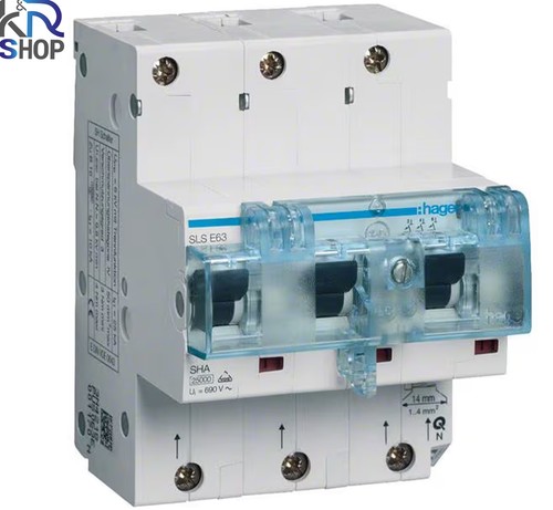 Hager htn363e sls 63a - hager, 3p