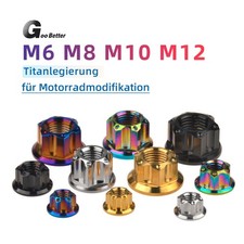 Titanmutter mit Flansch M6 M8