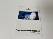 Porsche Versicherungsdienst für Mitarbeiter Prospekt 80er 90er