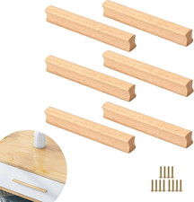 6 Stück Möbelgriffe Holz