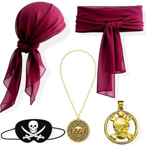 Piratenkostüm zubehör set - piratenkostüm,