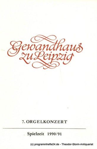 Programmheft orgelkonzert - programmheft,