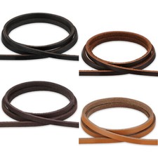 Lederband flach 5x3mm - Farbe