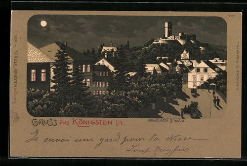 Lithographie königstein - lithographie, /