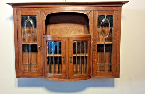 Antik hängeschrank vitrine - hängeschrank,