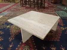 Vintage Beistelltisch aus Travertin für UP&UP 70er Jahre Italien