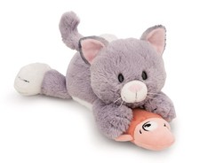 Nici Kuscheltier Katze grau