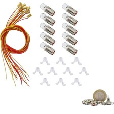 LED Leuchtmittel E5, 10Stk., 12-14V, warm weiß, Modellbahn, Modellbau, Lampen