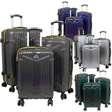 Reisekoffer Set 3 teilig Hartschale Polycarbonat Trolley mit 4 Rollen Schloss 