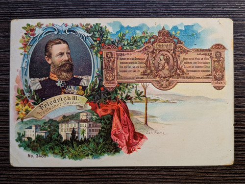 Ansichtskarte friedrich iii - friedrich,