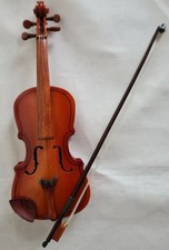 Miniatur Violine im Kasten,  Geige, Vitrinenmodell