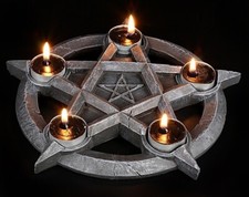 Teelichthalter pentagramm - teelichthalter, 5