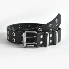 Punk PU Gürtel Bund Doppel