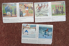 Sprengel Sammelbilder Olympiade 1964 un 68 T.Press,M.Gummel,E.Maentyranta,F.None