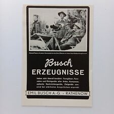 1940 Emil Busch AG Rathenow Ferngläser , Werbeanzeige, Werbung Reklame