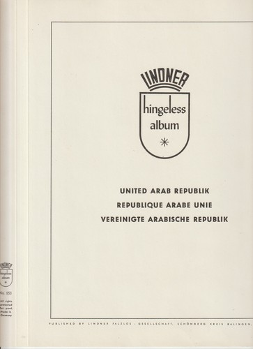 Lindner falzlos vordruck - falzlos, 153c