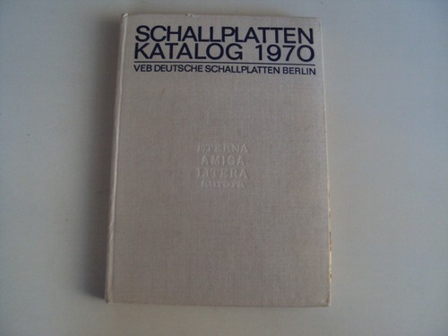 Ddr schallplatten katalog 1970 - katalog,