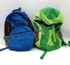 2x Vaude Kinder-Wanderrucksack / Ayla 6 + Minnie 10 / Grün u. Blau^