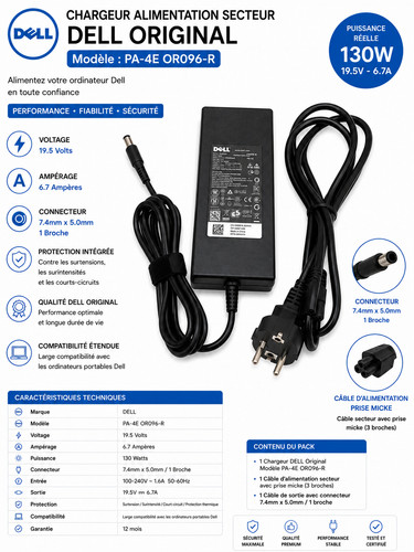 Slim 130w dell xps - 130w,