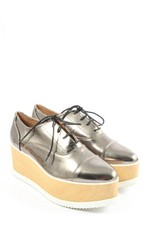 H&M Schnürschuhe Damen Halbschuhe Gr. DE 38 bronzefarben extravaganter Stil