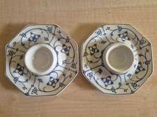 2 Eierbecher mit Ablage indisch blau Strohblume