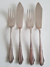 Altes Fischbesteck Wilkens Martin 90 versilbert ca. 1930er J
