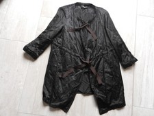 Damen Jacke " Sallie Sahne " Größe 50, schwarz, Metall, Langjacke, Langarm.