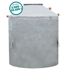 Betonzisterne 2900 - 9200 L, Monolith, mit begehb. Abd, Hydrophant ,frei Bau