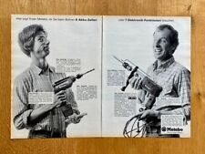 Metabo Bohrmaschine Schlagbohrer Original 1984 Vintage Advert Werbung Reklame