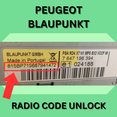 Peugeot radio entsperrcode - peugeot,