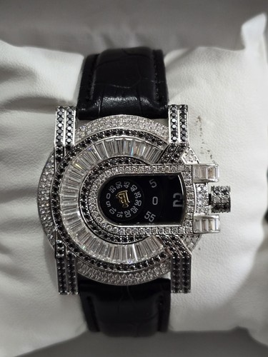 Iced out moissanite watch - moissanite,