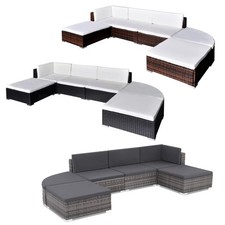 6-tlg. Garten Lounge Set mit