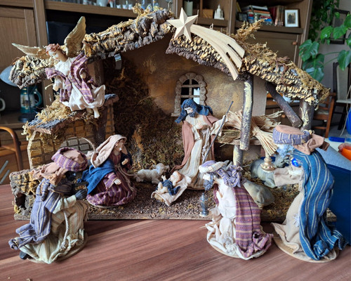 Weihnachtskrippe krippenstall - weihnachtskrippe,