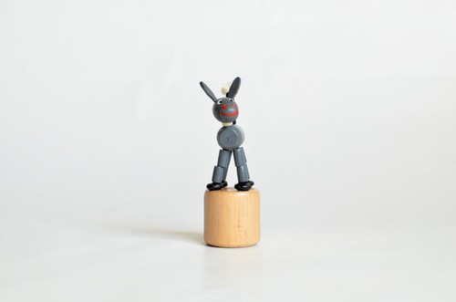 Holzspielzeug wackelfigur esel - holzspielzeug,