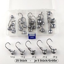 25 Stück  JIGKÖPFE Set