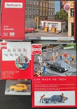 Auhagen Busch Brekina H0 Tankstelle & Zubehör,  Autos, Figuren  Lesen!