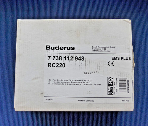 Buderus rc220 7738112948 - rc220,