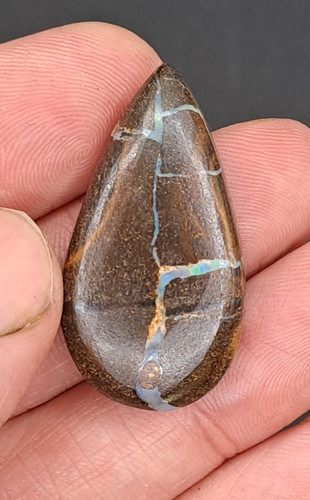 Boulder opal cabochon 37x20x6 - boulder,