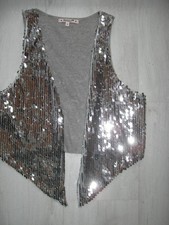 Kaschmirweste mit Pailetten Gr. M