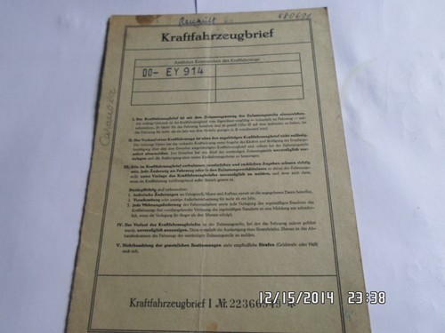 Brief oldtimer 1961 renault - brief, r
