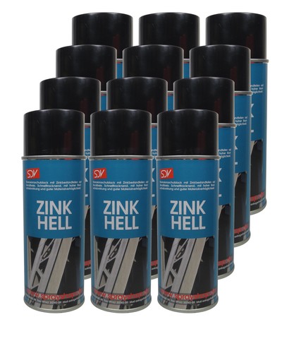 Zinkspray hell 12x 400ml - zinkspray,
