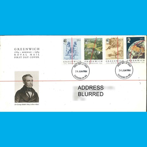 Fdc greenwich meridian - greenwich,