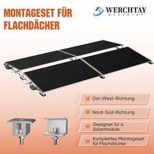 Flachdach PV Halter Set 4