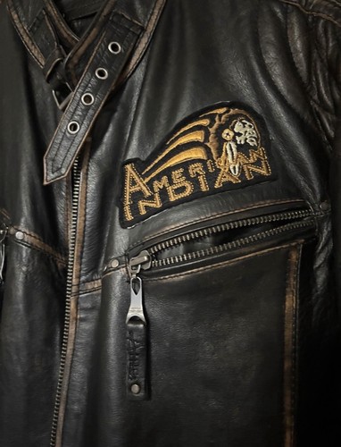 Lederjacke biker style - lederjacke, biker-style